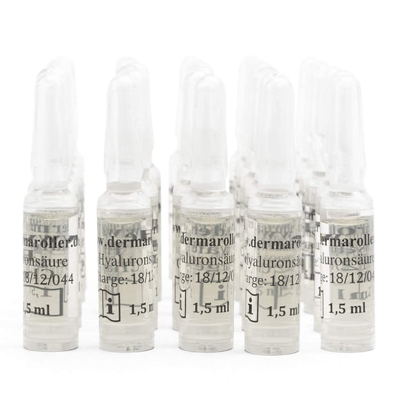 Sérum Dermaroller Ácido Hialurónico Hialurónico para ampollas, 30 x 1,5 ml