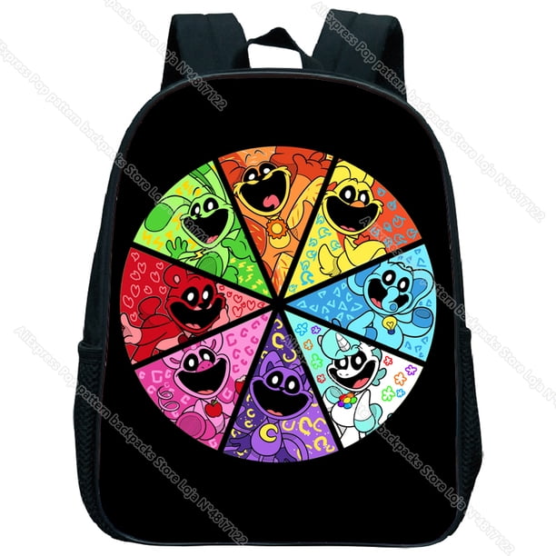 Smiling Critter Kindergarten Backpack Catnap Dogday Kids School Bag Anime Trend Bookbag Boy Girl Children Bagpack Travel Rucks