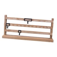 Ioensy - Soporte De Calendario Perpetuo De Madera Natural Para El Comedor Del Dormitorio Del Hotel