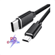 thumbnail image 2 of Cable trenzado reforzado USB c a micro USB 3 metros Negro, 2 of 3