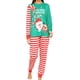 thumbnail image 1 of Pijamas navideños de moda familiar, camisetas y pantalones de manga larga para papá, mamá y niños, conjunto de pijamas a juego con estampado de alce y nieve., 1 of 5