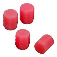 Magideal - 4X Tapas De Aire Luminosas Fluorescentes, Cubierta Rueda, Tapas De Vástago De Válvula De Neumático Para Camiones, Suv, Accesorios , Rojo Rojo 4 Piezas