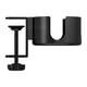 thumbnail image 3 of Portavasos De Escritorio Con Clip Para Mesa, Portavasos Para Botellas De Agua, Estaciones De Trabajo De Playa, Color Negro, 3 of 5