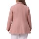 thumbnail image 3 of Abrigo de Mujer Talla Grande Agnes Orinda con Solapa de Doble Botonadura Chaqueta Exterior Casual con Bolsillos 3X Rosa, 3 of 6