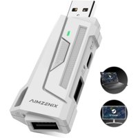Aimzenix - Ax200 Adaptador De Teclado Y Mouse, Compatible Con Pc, Nintendo Switch, Nintendo Switch 2, Asistente Inteligente Ajustable A Través De Aplicación, Asistente De Apuntar, Convertidor Mnk Para Jugar Fps