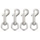 thumbnail image 1 of Uxcell 4 Piezas Clips Giratorios para Bandera, Ganchos de Aleación de Alta Resistencia de 2.7 Pulgadas, Tono Plateado, 1 of 6