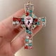 thumbnail image 3 of Car Air Outlet Aromatherapy Clip Cross Rhinestone Perfume Clip Cute Car Air Outlet Decoration Perfume Fragrance General Artificial Diamond Clip, 3 of 3