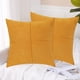 thumbnail image 5 of Paquete de 2 almohadas de cuero de 18 x 18 pulgadas, fundas de almohada decorativas de cuero sintético cosidas a mano, sofá cama, sala de estar, jardín, decoración del hogar, 5 of 5