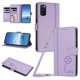 thumbnail image 1 of Funda Cartera Trébol para Samsung Galaxy S20 FE con Ranuras Tarjetas y Carga Inalámbrica Morado claro, 1 of 6