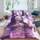 thumbnail image 2 of Demon Slayer Chica Nezuko Conjunto de sábanas temático, trío de piezas, cómodo y amigable con la piel, diseño único, regalo de decoración para el hogar para familiares, amigos y fans,173cm *218cm, 2 of 6
