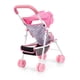 thumbnail image 4 of Set de cochecito para muñecas Bayer Buggy con corazones negros y rosas con accesorios, 4 of 6