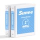 thumbnail image 1 of Carpeta SUNEE 2,5 cm 2 piezas de 3 anillas, transparente y sin PVC, 1 of 7