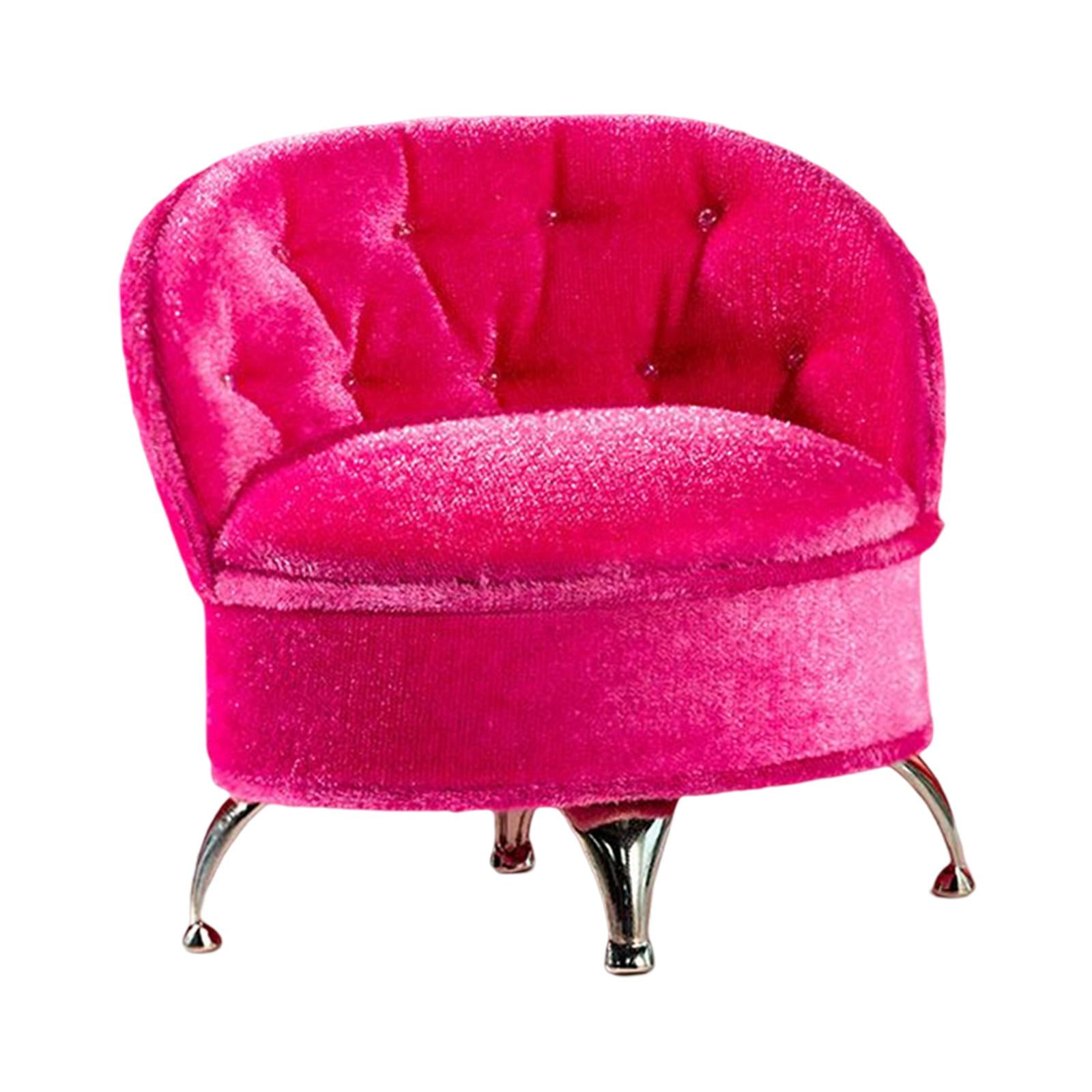 Magideal - Organizador De Joyas Portátil Mini, Regalo, Pequeño, De Terciopelo, Estuche De Almacenamiento Para Joyas, Estuche De Exhibición Para Aretes, Collares, Niñas Y Mujeres. Rosa Brillante