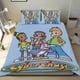 thumbnail image 1 of Ciberperseguimiento Conjunto de sábanas temático, trío de piezas, cómodo y amigable con la piel, diseño único, regalo de decoración para el hogar para familiares, amigos y fans,173cm *218cm, 1 of 6