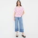 thumbnail image 4 of Blusa Mujer Detalle Botón Flores Fucsia Corona, 4 of 5