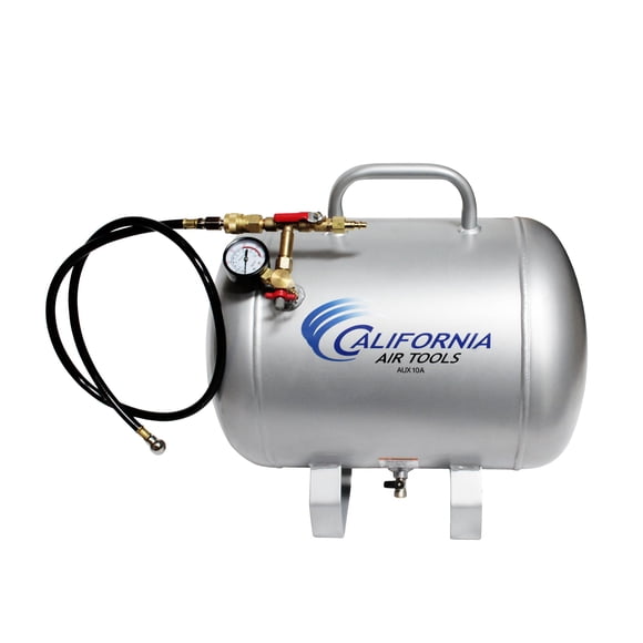 Tanque de aire California Air Tools CAT-AUX10A, 10 galones, plateado