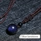 thumbnail image 1 of Pure Natural Tiger's Eye Stone Pendant Necklace - Adjustable Lucky Blessing Beads for Health and Wealth, 1 of 4