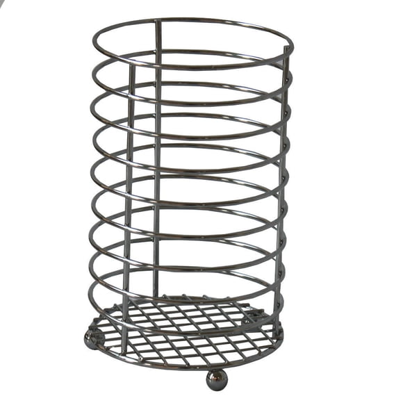 Porta Utensilio Metal Cromado 1 Pieza Plateado