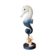 thumbnail image 2 of Figura De Caballito De Mar, Escultura Minimalista, Estatua De Caballito De Mar Para Mesa, Hotel, Cafetería, Azul Oscuro, 2 of 5