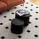 thumbnail image 2 of Nested table set 2 pieces, MDF coffee table set Living room/lounge area, black, 2 of 3