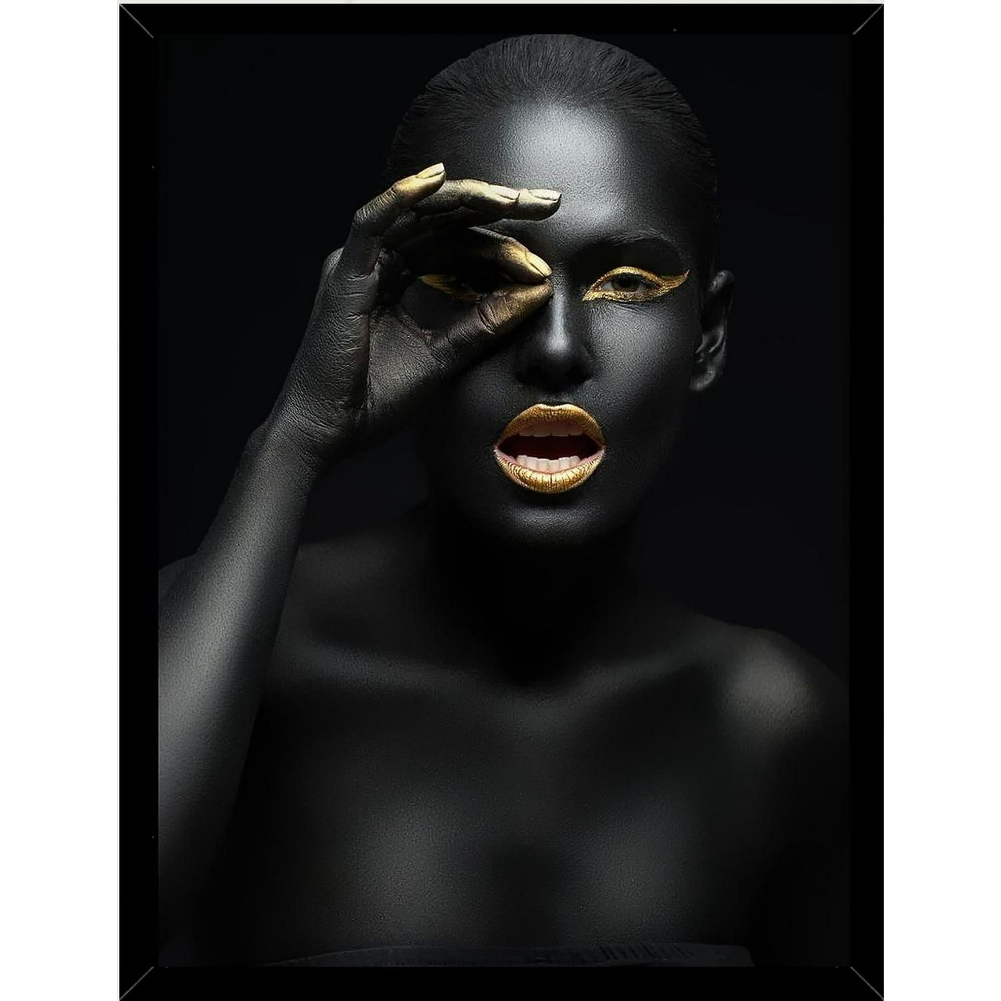 Genérico - Cuadro Decorativo Mujer Artistico 6 Medidas 30x40 Cm