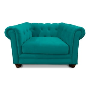 Latam Home - Sofa Florencia 1C Tela Velvet Turquesa