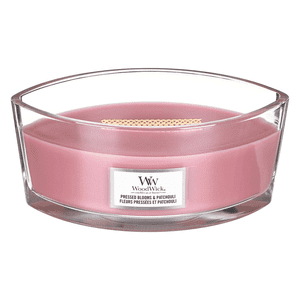 Woodwick - Vela En Tarro Elipse Con Flores Prensadas Y Pachulí (453 G)