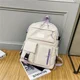 thumbnail image 1 of Canvas Women's Backpack Students School Bags for Girls Teenager Cute Multi-pocket Schoolbag Rucksack Handbags Laptop Backpack, 1 of 3