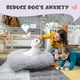 thumbnail image 5 of Cama de peluche para mascotas, cama redonda con forma de donut para perros pequeños, suave y relajante para perros y gatos, cómoda cama para gatos, diámetro exterior de 40 cm, 5 of 5
