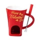 thumbnail image 3 of Taza Para Fondue De Chocolate Con Tenedor, Taza Personal Para Derretir Queso Para Fiestas Y Acampadas, Color Rojo, 3 of 5