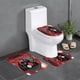 thumbnail image 1 of Miraculous: Ladybug Juego de 3 alfombras de baño de coral fleece: tapete de baño + alfombra de inodoro en forma de U + funda de tapa de inodoro en forma de O, 1 of 6