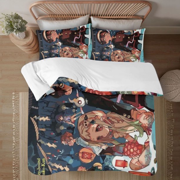 Toilet-bound Hanako-kun Soft 3D Printed Duvet Cover Bedding Set with Comforter Cover 3 Piece Set
