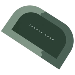 Bothyi - Alfombras De Baño Gruesas De Secado Rápido Fibra De Poliéster Alfombrilla De Ducha Lavable Verde 45X75Cm