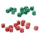 thumbnail image 3 of Paquete De 100 Dados D6 De 12mm, Dados De Seis Caras Para Accesorios De Juegos De Mesa, Rojo Y Verde, 3 of 3