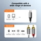thumbnail image 2 of Cable de audio USB C a RCA, tipo C a 2 RCA, para altavoz, amplificador, teléfono Android, computadora portátil, divisor USB-C, 2 of 7
