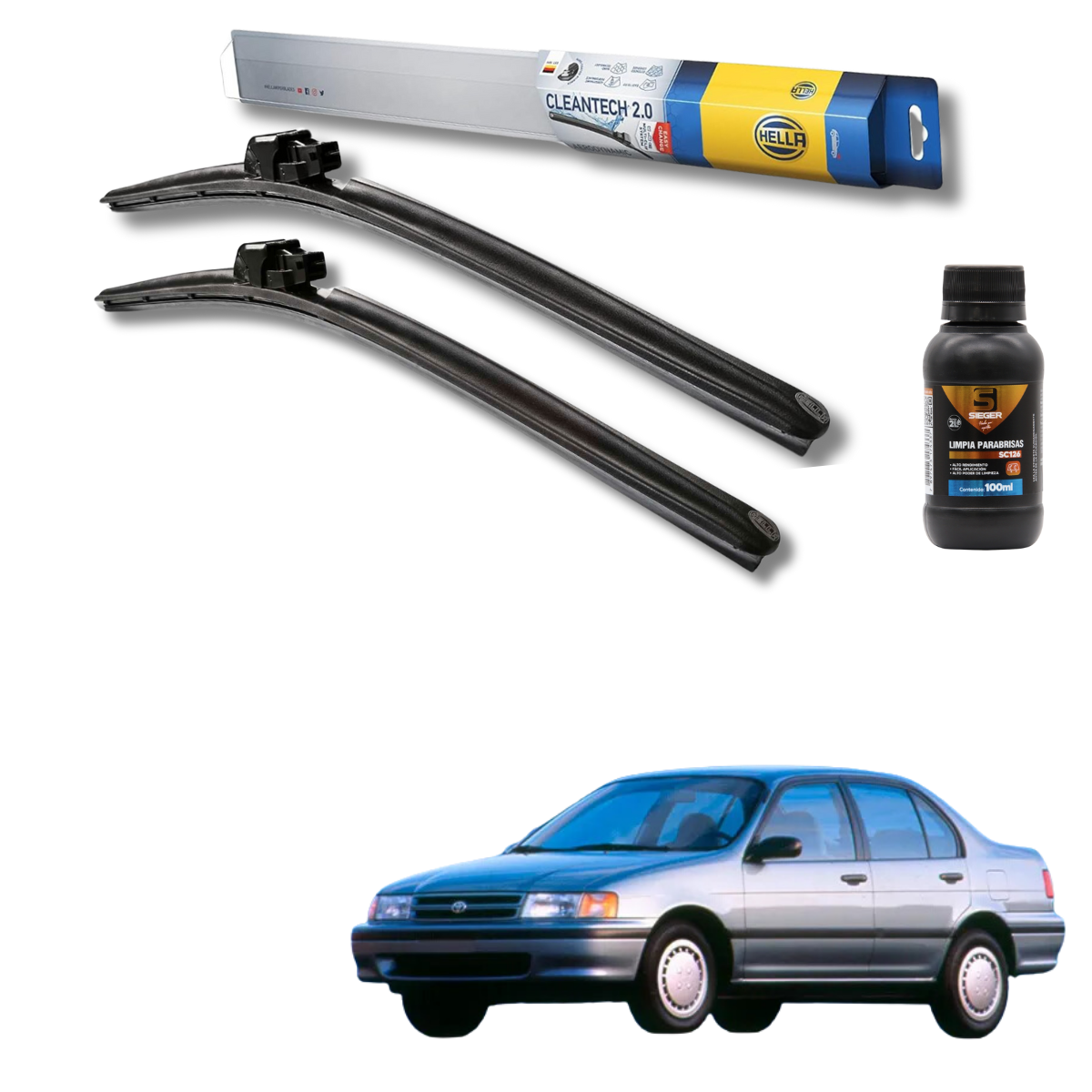 Plumillas Hella Cleantech Para Toyota Tercel 1990-1994