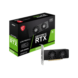 Tarjeta De Video Msi Nvidia Geforce Rtx 3050 Lp 6G Oc, 14 Gbps, 6Gb Gddr6, 96-Bit, Low Profile