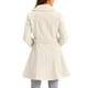 thumbnail image 3 of INSPIRE CHIC Abrigos de Guisante de Invierno para Mujeres con Solapa de Chal Abrigo Cruzado con Cinturón Largo Gabardina L Albaricoque Claro, 3 of 6