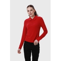 Fashionspark - Polera Mujer Medio Cierre Estampado Rojo