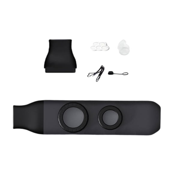 Tono Ajustable Kazoo Fácil De Tocar Flauta Kazoo Portátil Niños Principiantes Adultos Negro
