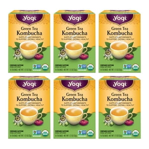 Té Yogi Té Verde Kombucha Orgánico 96 Bolsas Paquete De 6