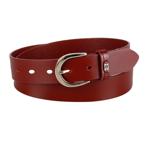 Cinturón para Jean Tommy Hilfiger de Cuero Mate Rojo de 35 mm