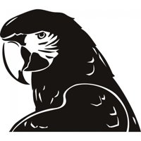 Rienda Libre Graphics - Decomural Macaw Parrot Tropical Bird Ws-18722