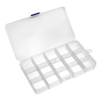 Genérico - Set 10 Pastilleros Transparente 15 Division Organizador Lau