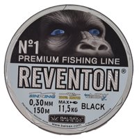Balsax - Nylon Pesca 0.30 Reventon Negro Resitencia 11,5 Kilos 150 Mt