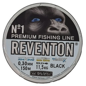 Balsax - Nylon Pesca 0.30 Reventon Negro Resitencia 11,5 Kilos 150 Mt