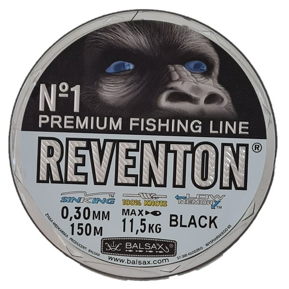 Nylon Pesca 0.30 Reventon Negro Resitencia 11,5 Kilos 150 Mt