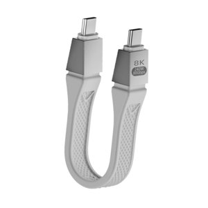 Magideal - Cable Usb De Carga Potente De 240 W, Cable Usb C A Usb C De 13 Cm, Carga Rápida, Transferencia Rápida Para Estación De Acoplamiento De Computadora Por Blanco