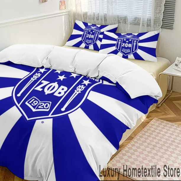 3D Zeta Phi Beta ZPB Bedding Set Duvet Cover Bed Set Quilt Cover Pillowcase Comforter Boys Adult Bedding Set Bed Sheets