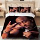 thumbnail image 1 of 3pcs Two Pac Classic Gesture Iconic Themed Pattern Print 100% Polyester Three-Piece Bedding Set, 1 of 1